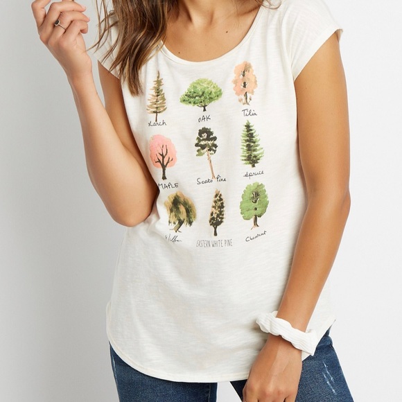 Maurices Tops - Maurices Tree Graphic Tee
